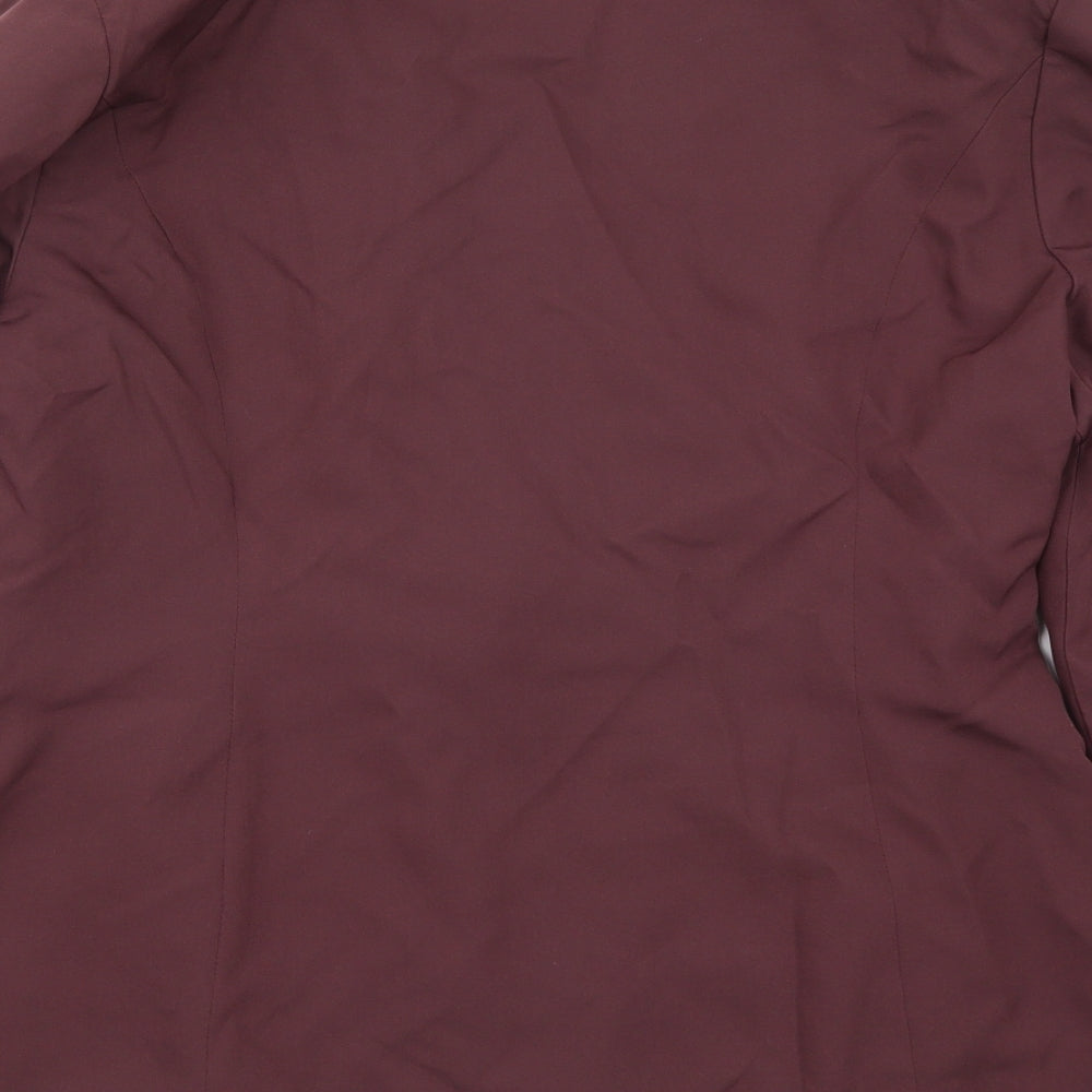 Missguided Womens Purple Jacket Suit Jacket Size 18