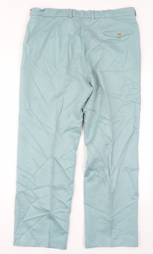 Marks and Spencer Mens Blue Trousers Size 34 L31 in