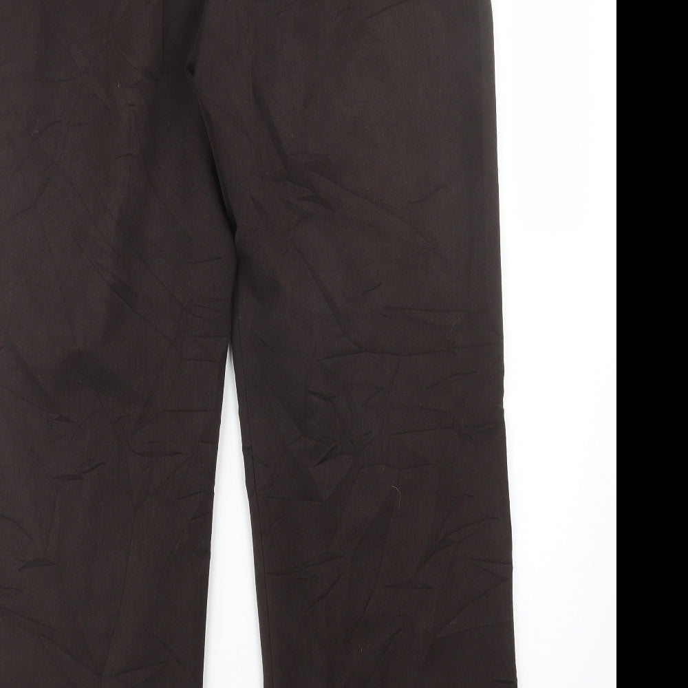 VINCI Womens Brown Trousers Size 16 L30 in
