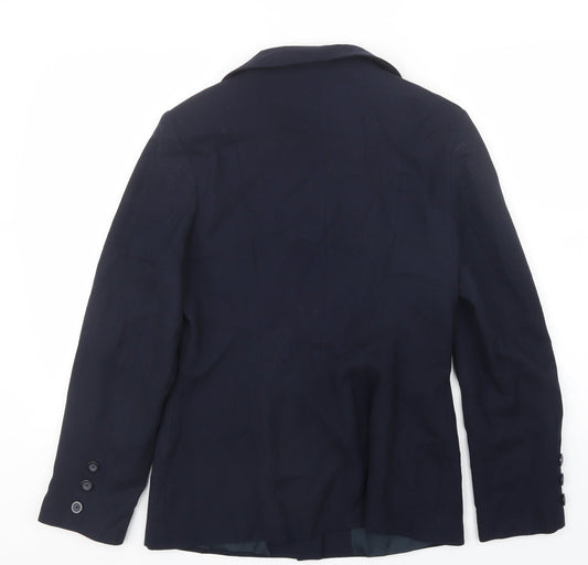 Gina Womens Blue Jacket Size 14