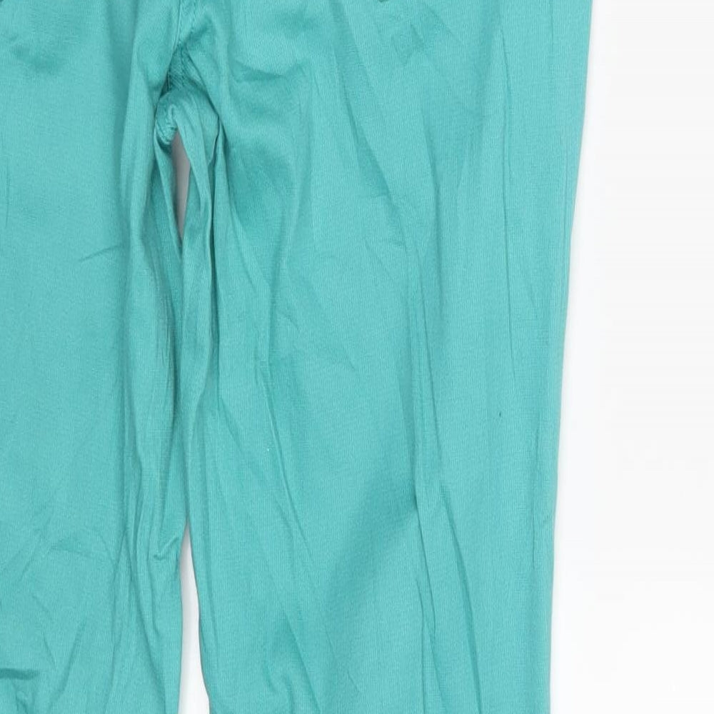 Up Fashion Womens Green Denim Skinny Jeans Size 12 L30 in