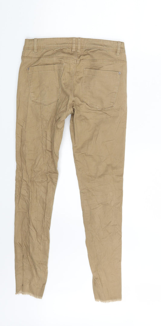 Cropp Womens Beige Denim Skinny Jeans Size XS L26 in