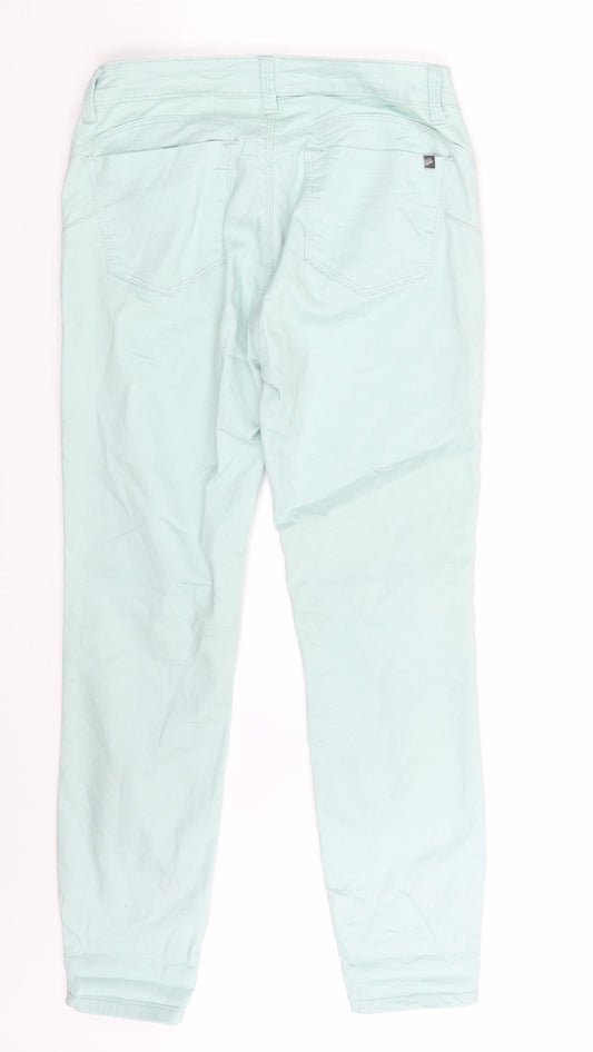 FB Sister Womens Green Denim Skinny Jeans Size L L26 in
