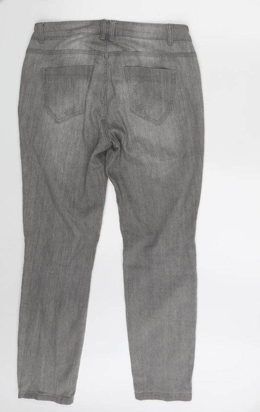 Best Connections Womens Grey Denim Skinny Jeans Size 30 in L28 in