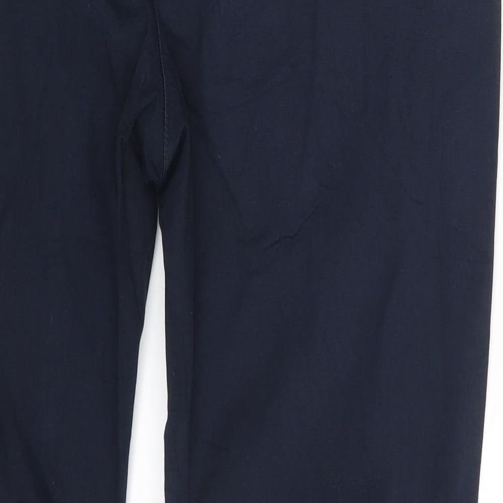 Canda Womens Blue Chino Trousers Size 32 in L29 in