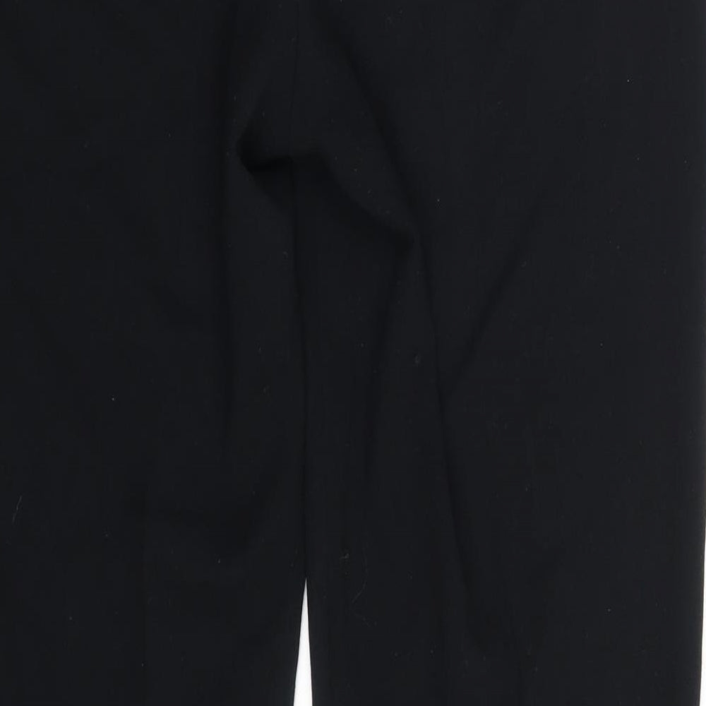M&S Womens Black Trousers Size 12 L30 in