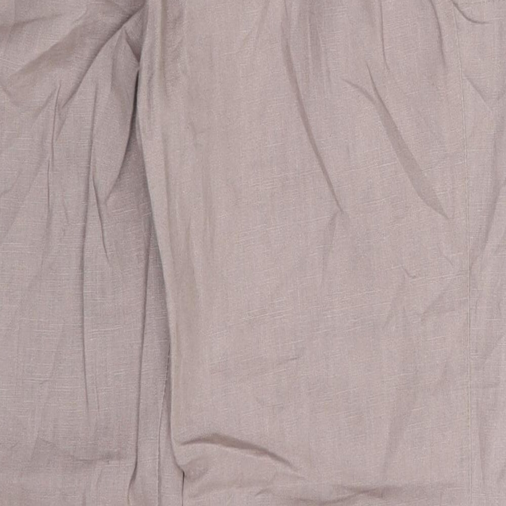 Gonto Womens Pink Chino Trousers Size 14 L28 in