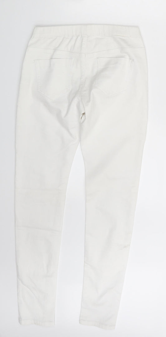 Denim Co. Womens White Denim Jegging Jeans Size 6 L29 in