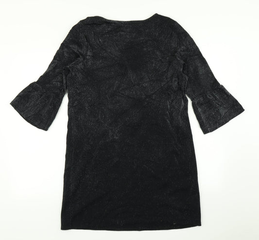 F&F Womens Black A-Line Size 14 - Bell sleeve