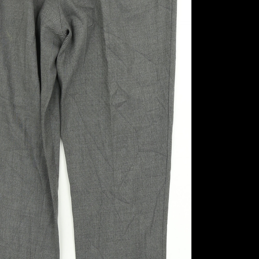 F&F Womens Grey Dress Pants Trousers Size 16 L24 in