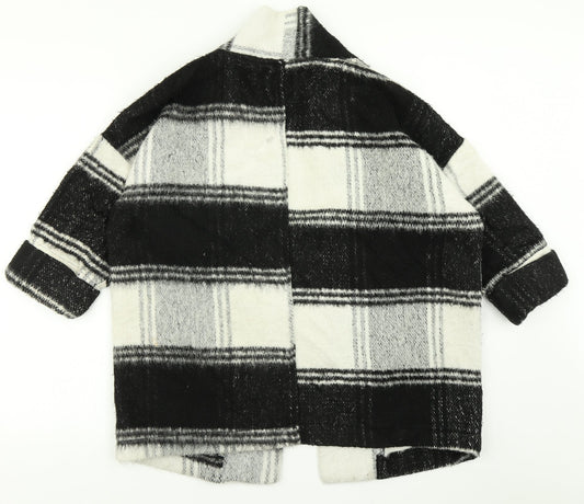 New Look Womens Black Check Jacket Size 10