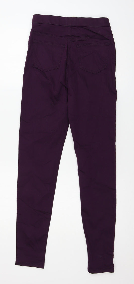 Preworn Womens Purple Denim Jegging Jeans Size 26 in L29 in