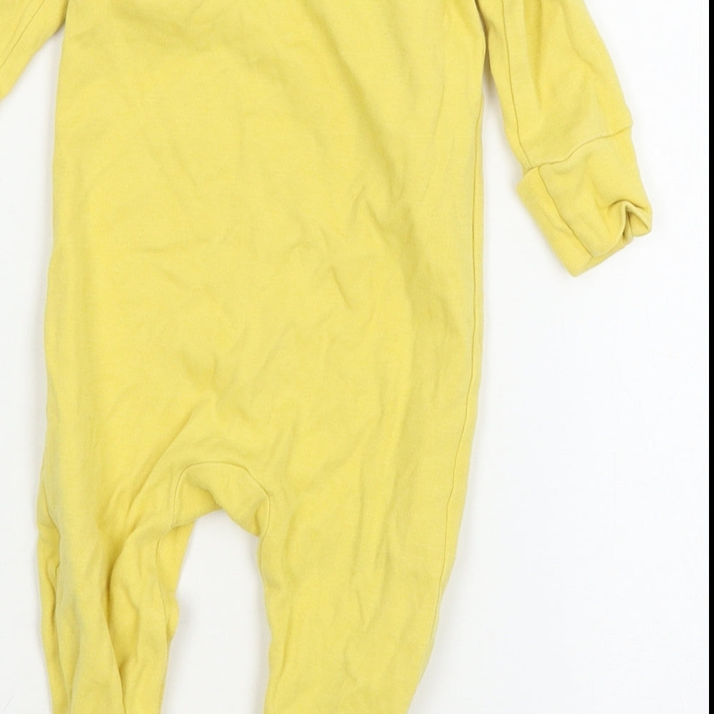 NEXT Baby Yellow Jersey Babygrow One-Piece Size 0-3 Months - Rockets