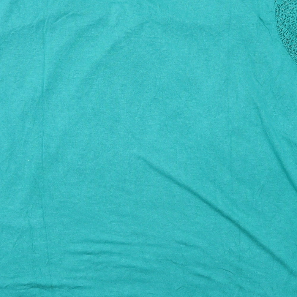 Bonmarché Womens Green Basic T-Shirt Size 10