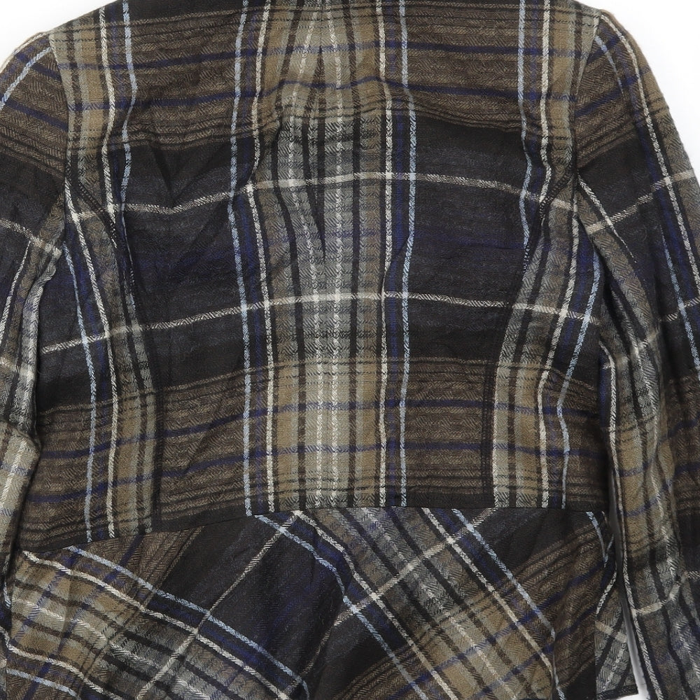 Oscan B Womens Multicoloured Check Jacket Blazer Size 12