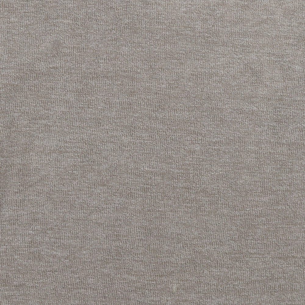 Brand and care label for Easy men’s grey striped knit jumper, size 2XL