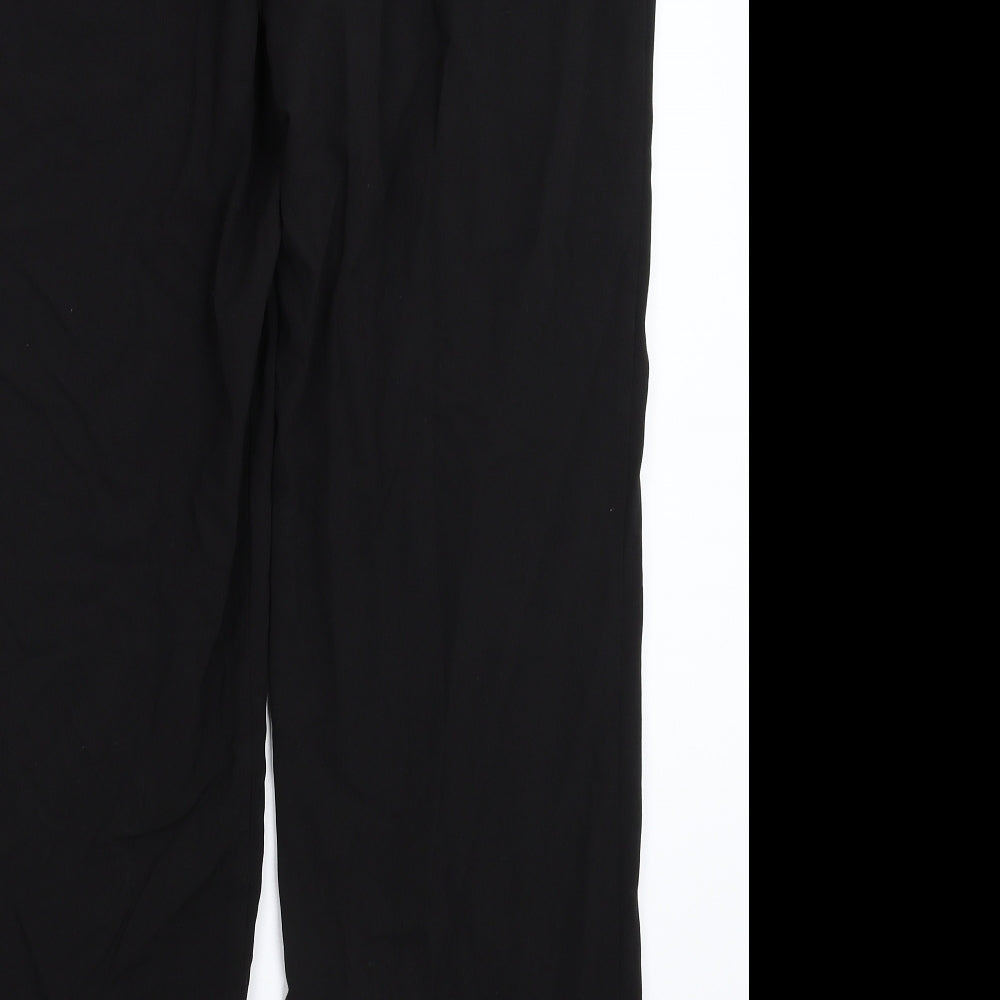 Platform Womens Black Trousers Size 16 L28 in