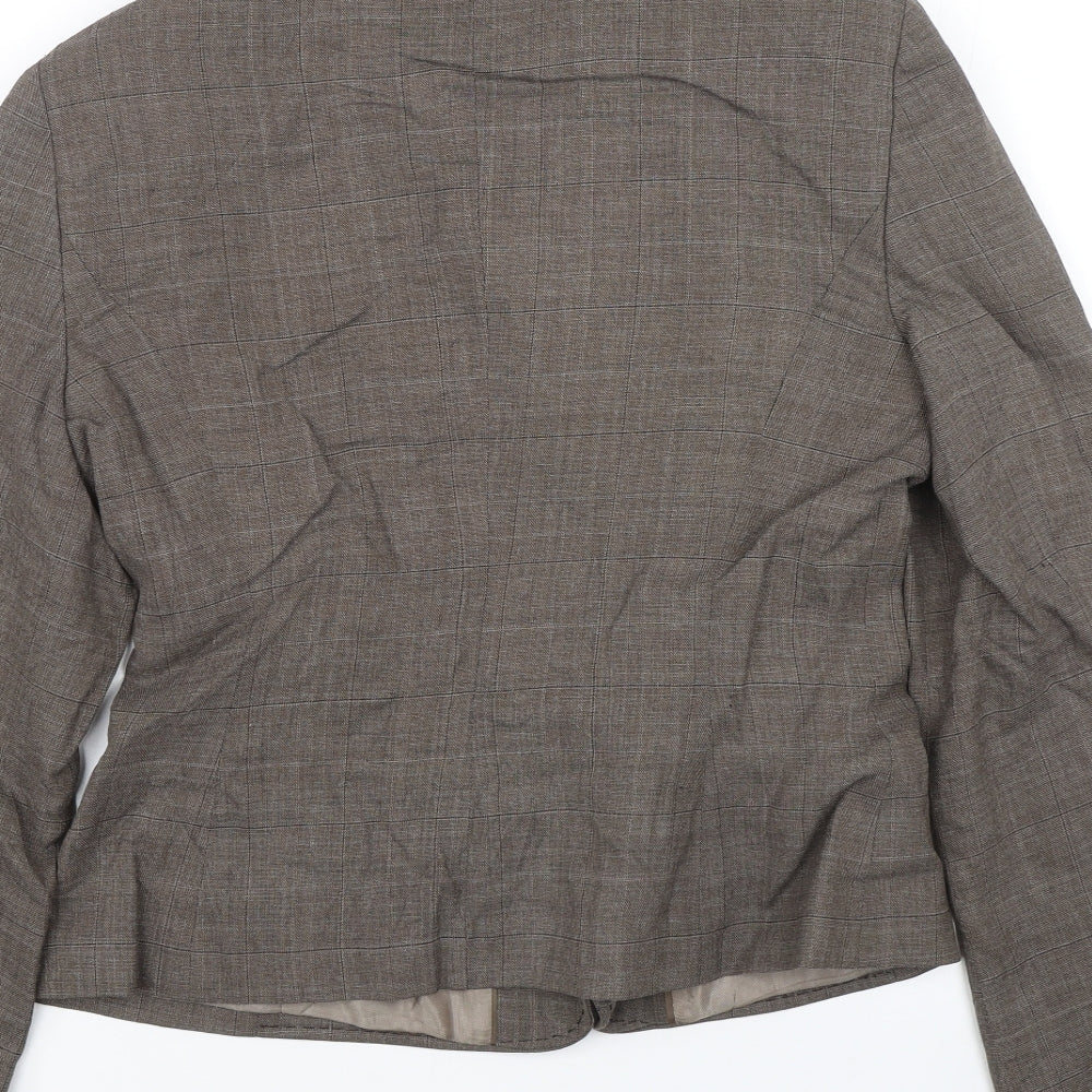 NEXT Womens Brown Jacket Suit Size 12