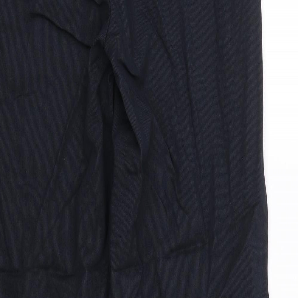 Gerry Weber Womens Blue Striped Trousers Size 12 L28 in