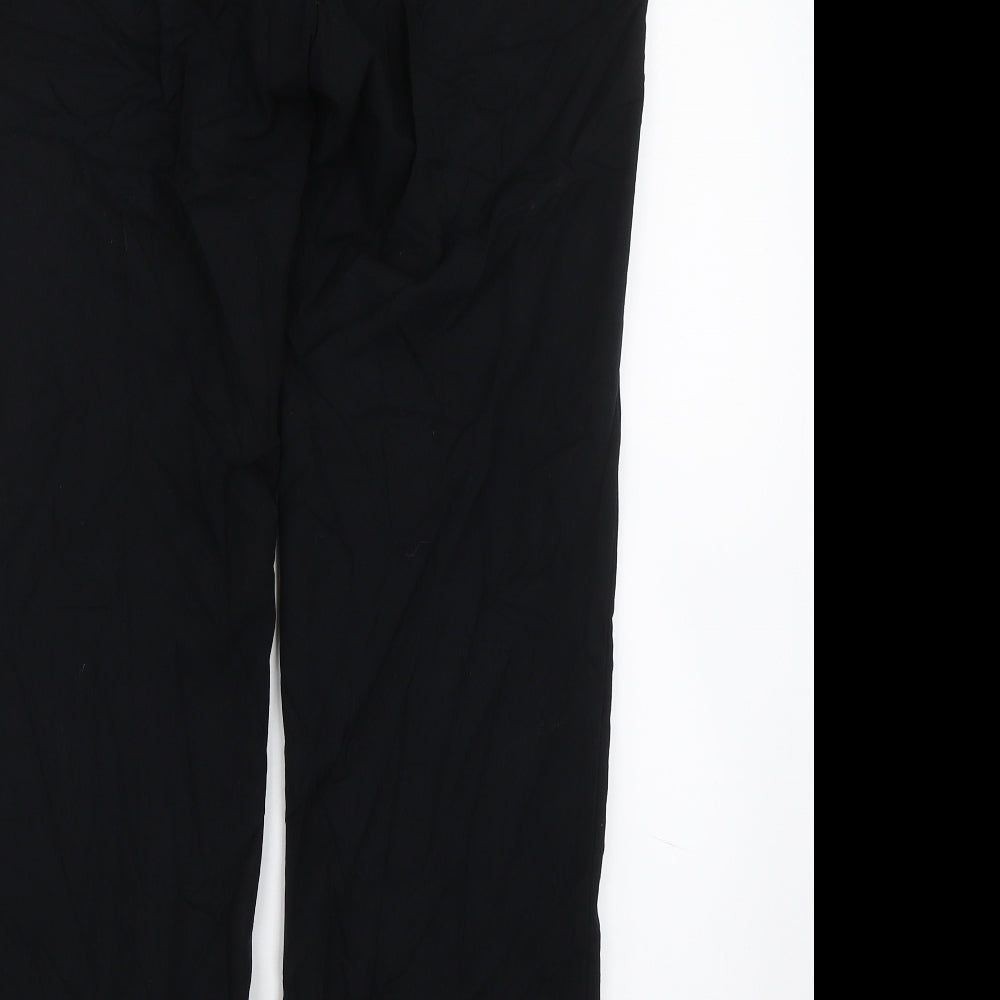 M&S Womens Black Trousers Size 10 L27 in