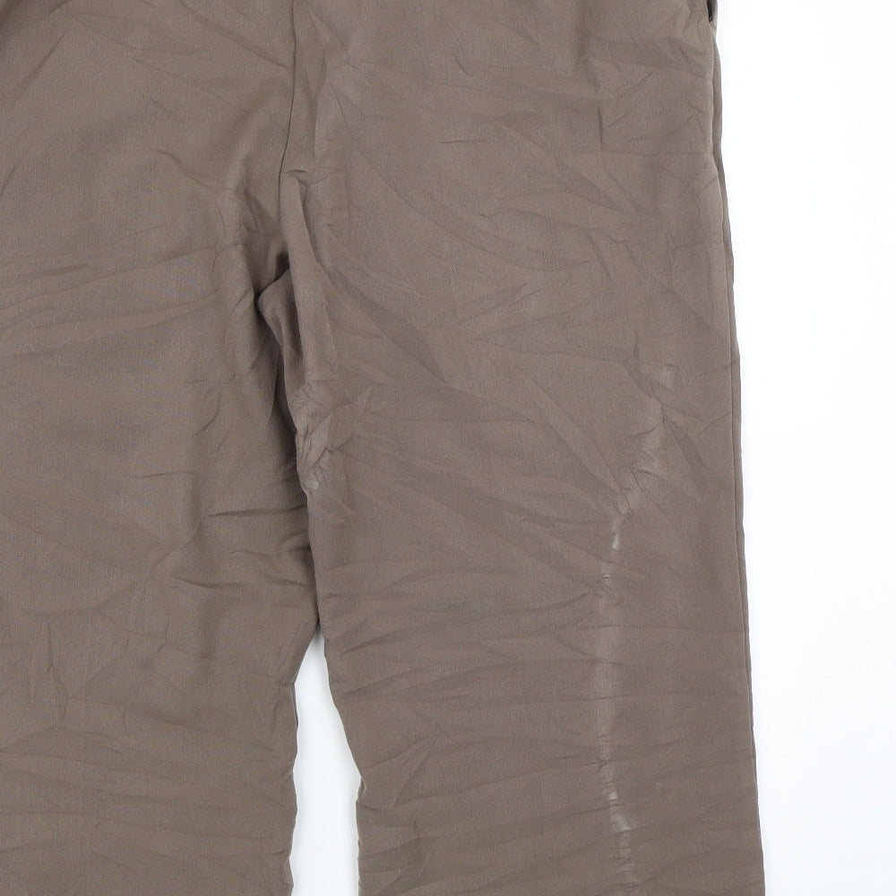 Essential Collection Womens Brown Cropped Trousers Size 20 L23 in
