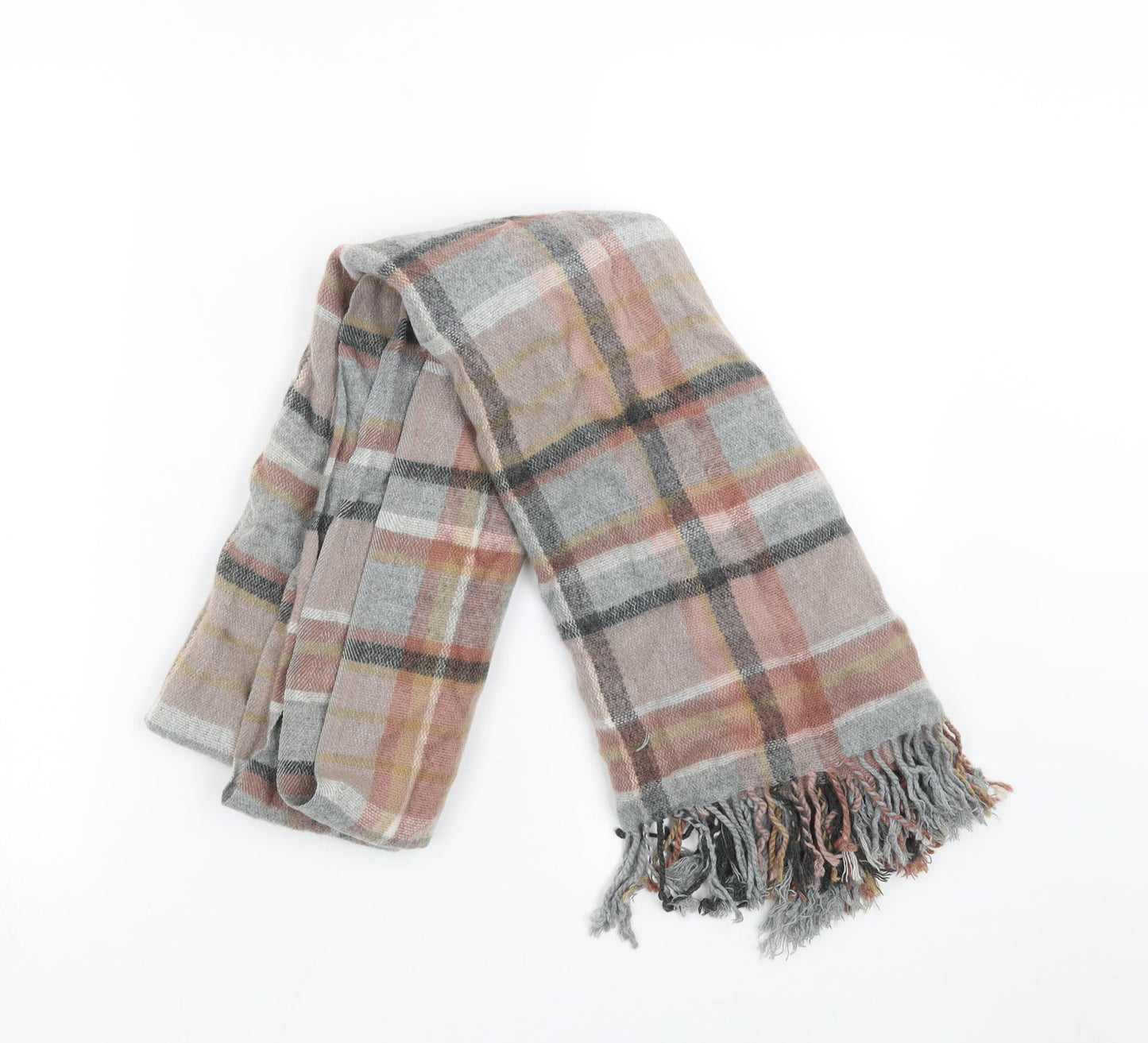 Preworn Womens Grey Check Scarf