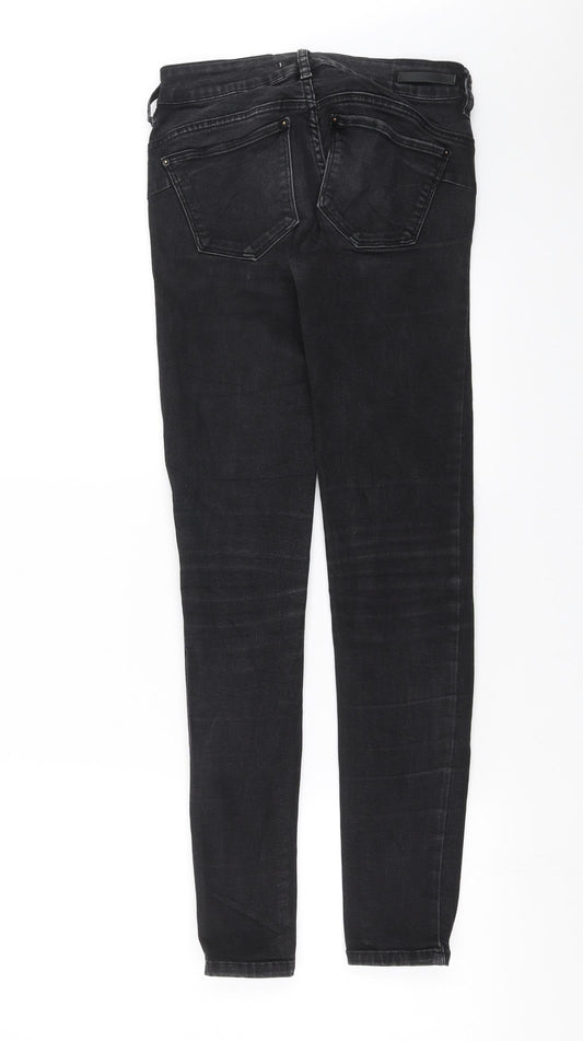 Pull&Bear Womens Black Denim Skinny Jeans Size 6 L30 in