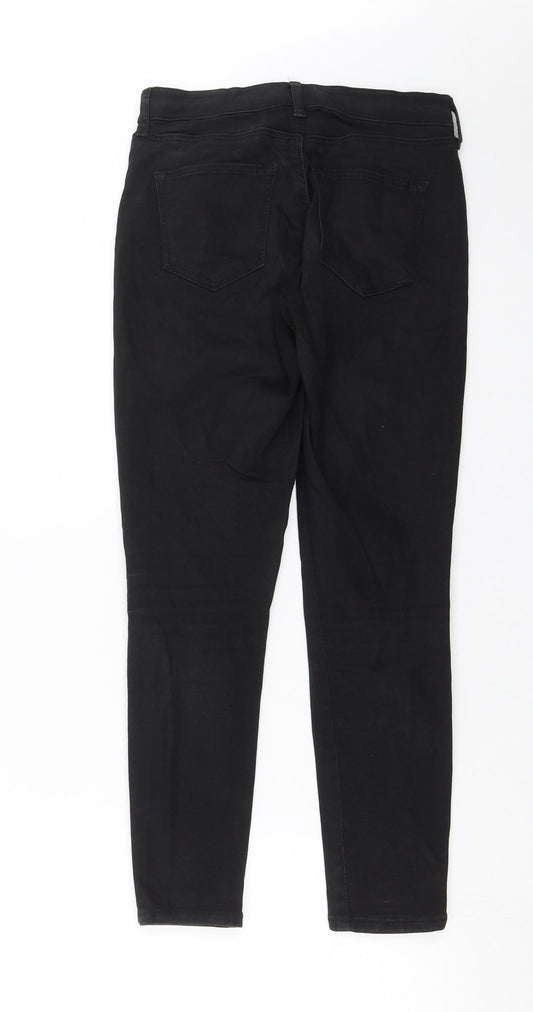 Topshop Womens Black Denim Skinny Jeans Size 26 in L26 in