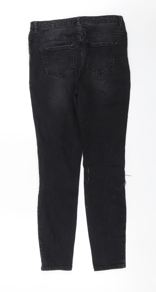 Studio Denim Womens Black Denim Skinny Jeans Size 12 L28 in