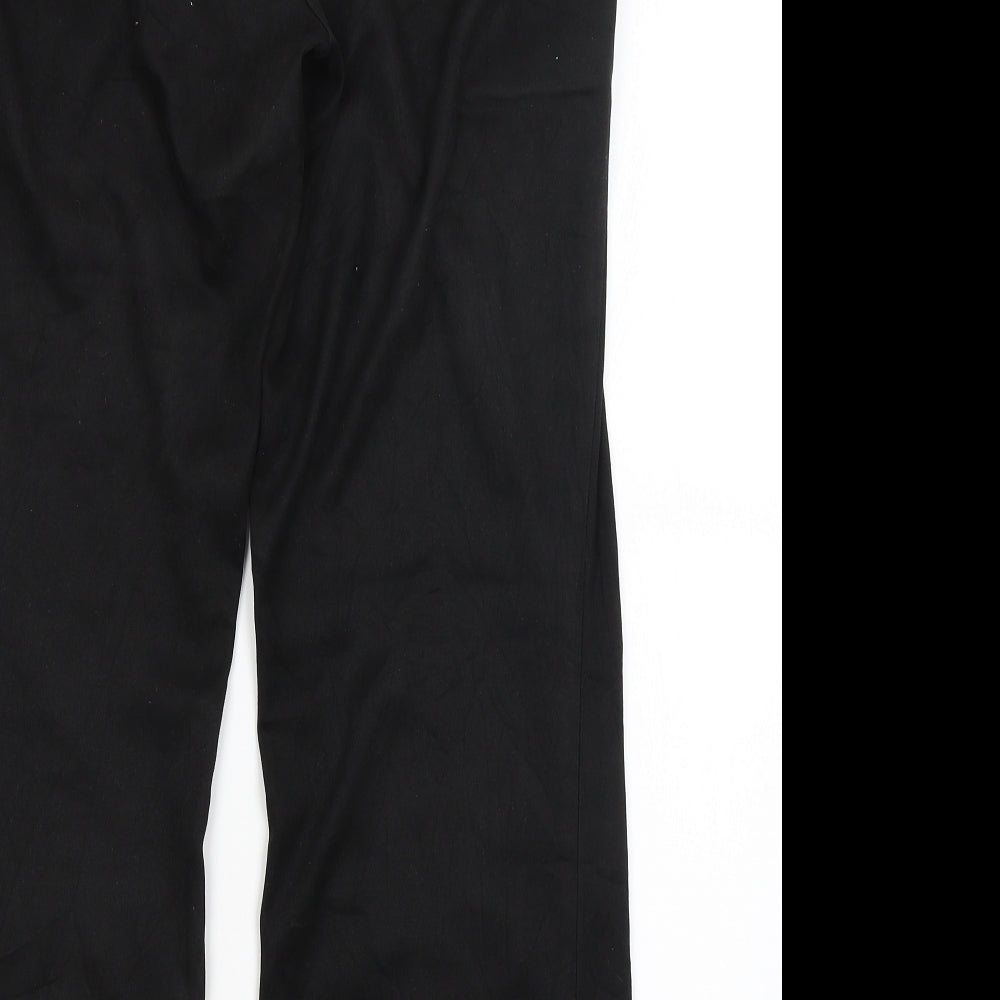 NEXT Womens Black Trousers Size 14 L26.5 in