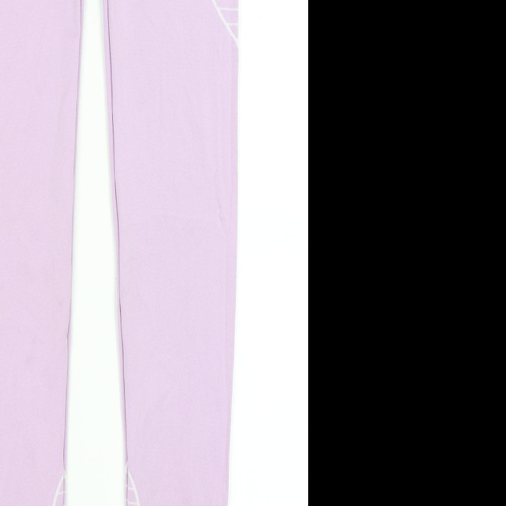 Missguided Womens Purple Capri Leggings Size 6 L25 in