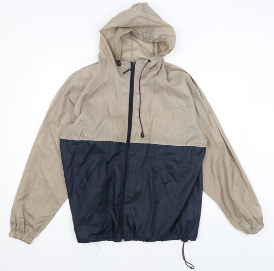 Carry Kag Mens Beige Rain Coat Coat Size M