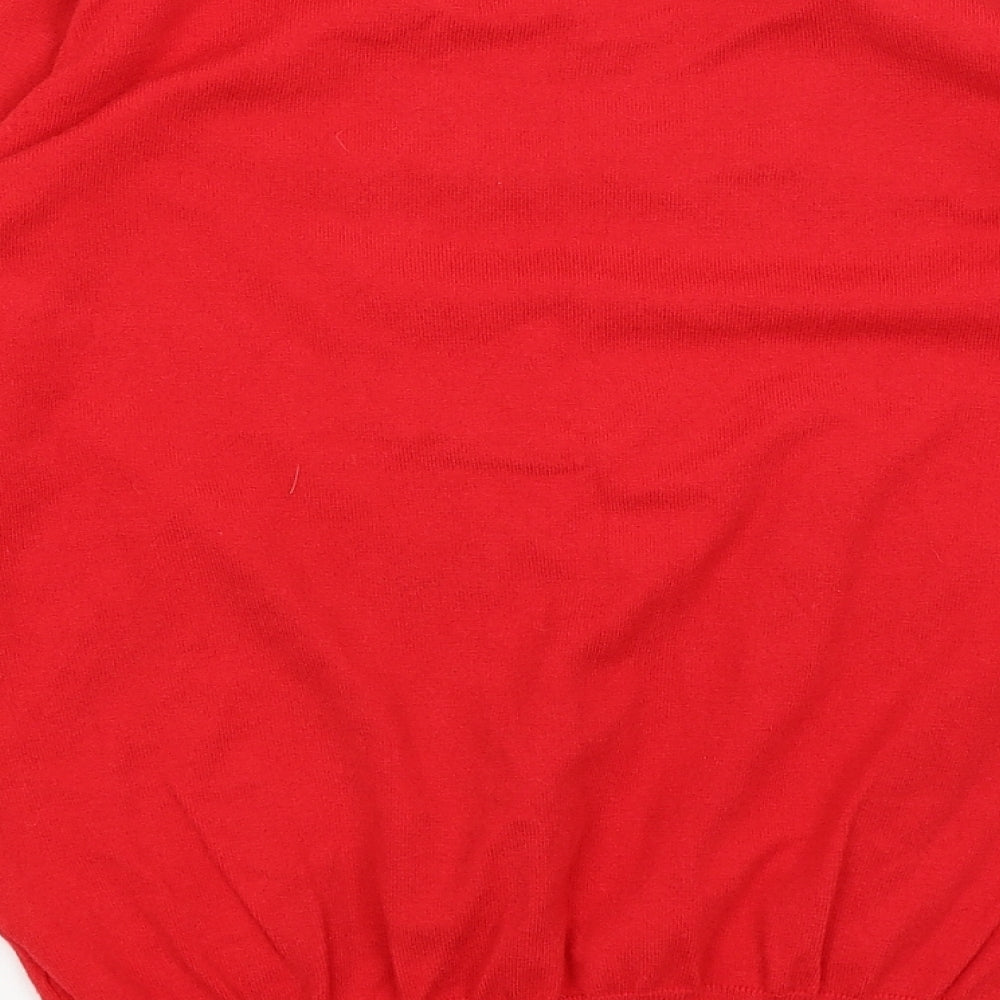 Papaya Womens Red Pullover Jumper Size S