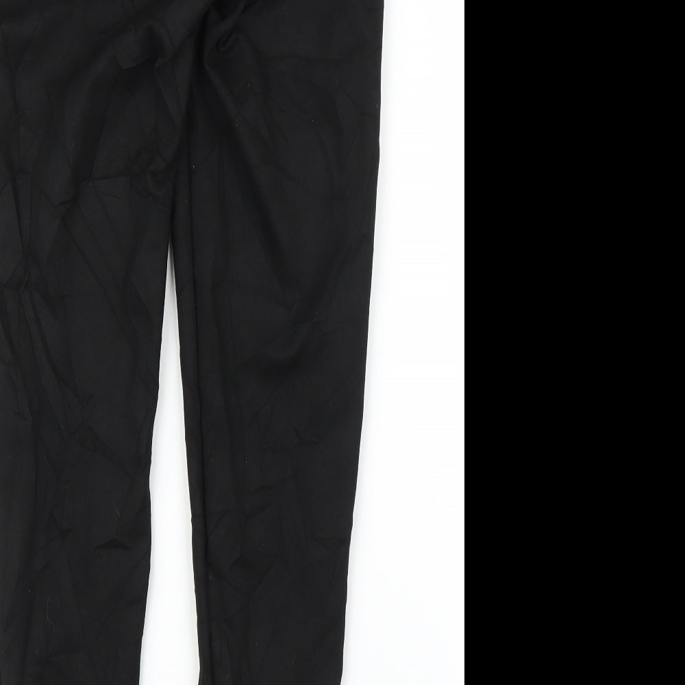 F&F Womens Black Carrot Trousers Size 12 L27 in