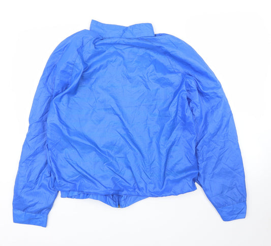 prew Womens Blue Rain Coat Coat Size 10