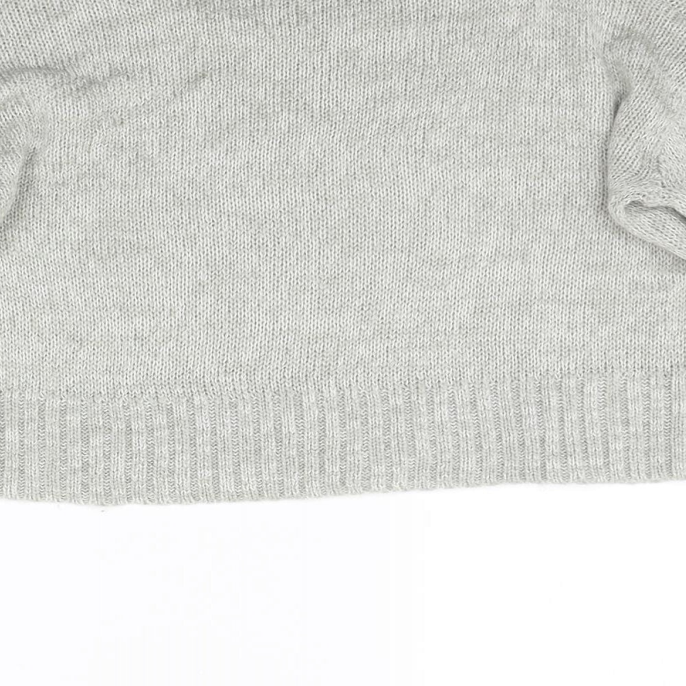 New Look Womens Grey Pullover Jumper Size M