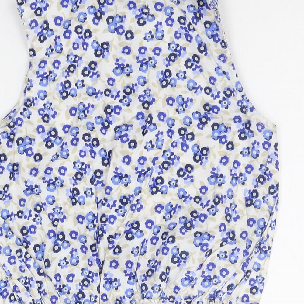 Old Navy Girls White Geometric Basic Tank Size 2 Years