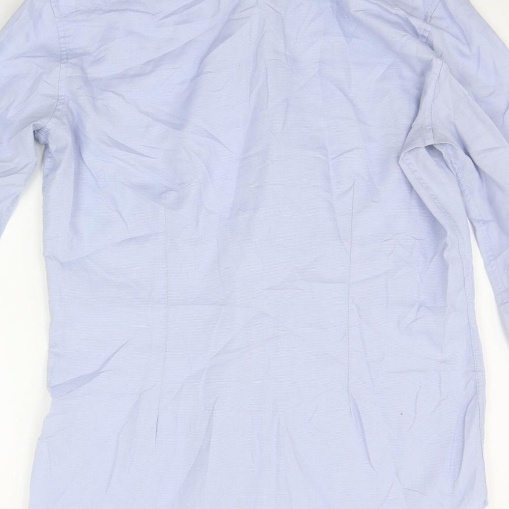 NEXT Mens Blue Button-Up Size 15