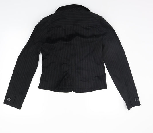 BAY Womens Black Jacket Blazer Size 12