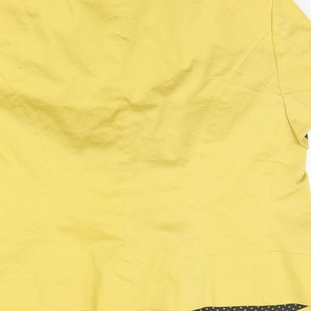 Marks and Spencer Womens Yellow Jacket Blazer Size 12