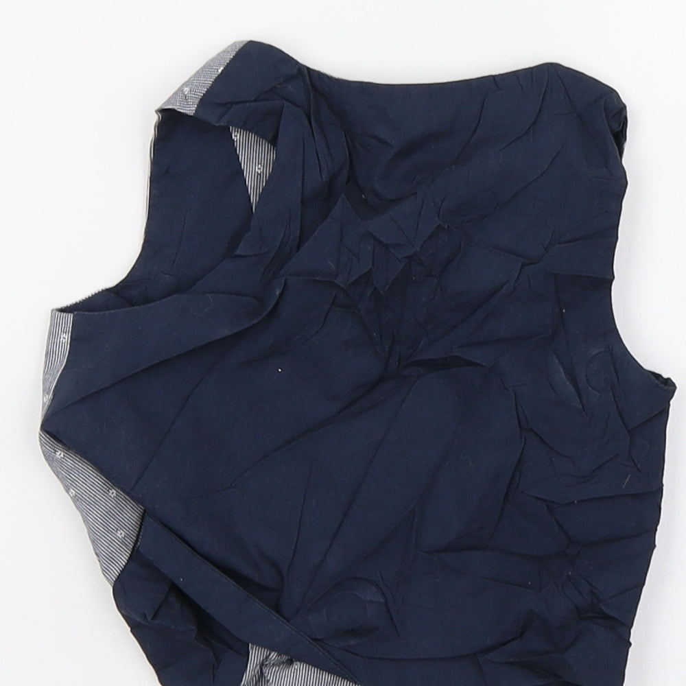Primark Boys Blue Tuxedo Suit Waistcoat Size 12-18 Months