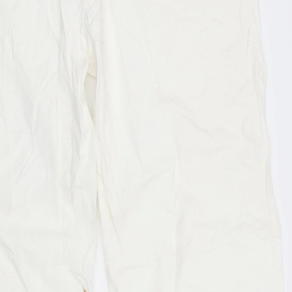 Canda Womens White Trousers Size 18 L30 in