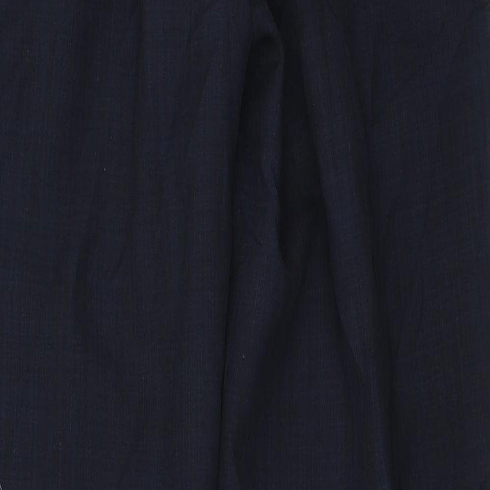 Marks and Spencer Womens Blue Trousers Size 8 L26.5 in