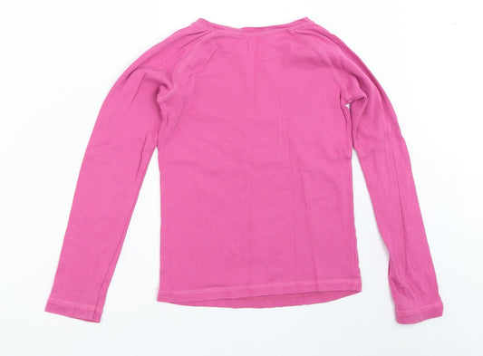 Gap Girls Purple Basic T-Shirt Size 8-9 Years