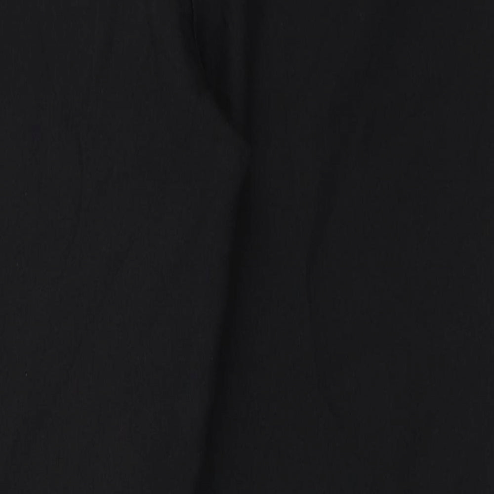 Peacocks Womens Black Trousers Size 10 L26.5 in