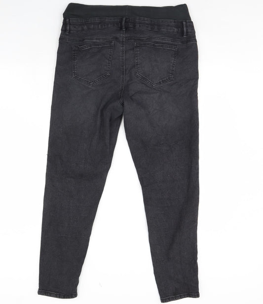 Pieces Womens Black Denim Skinny Jeans Size 38 in L30 in