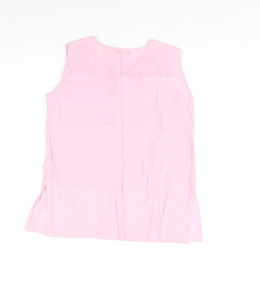 Antonia Bay Womens Pink Basic Tank Size 10
