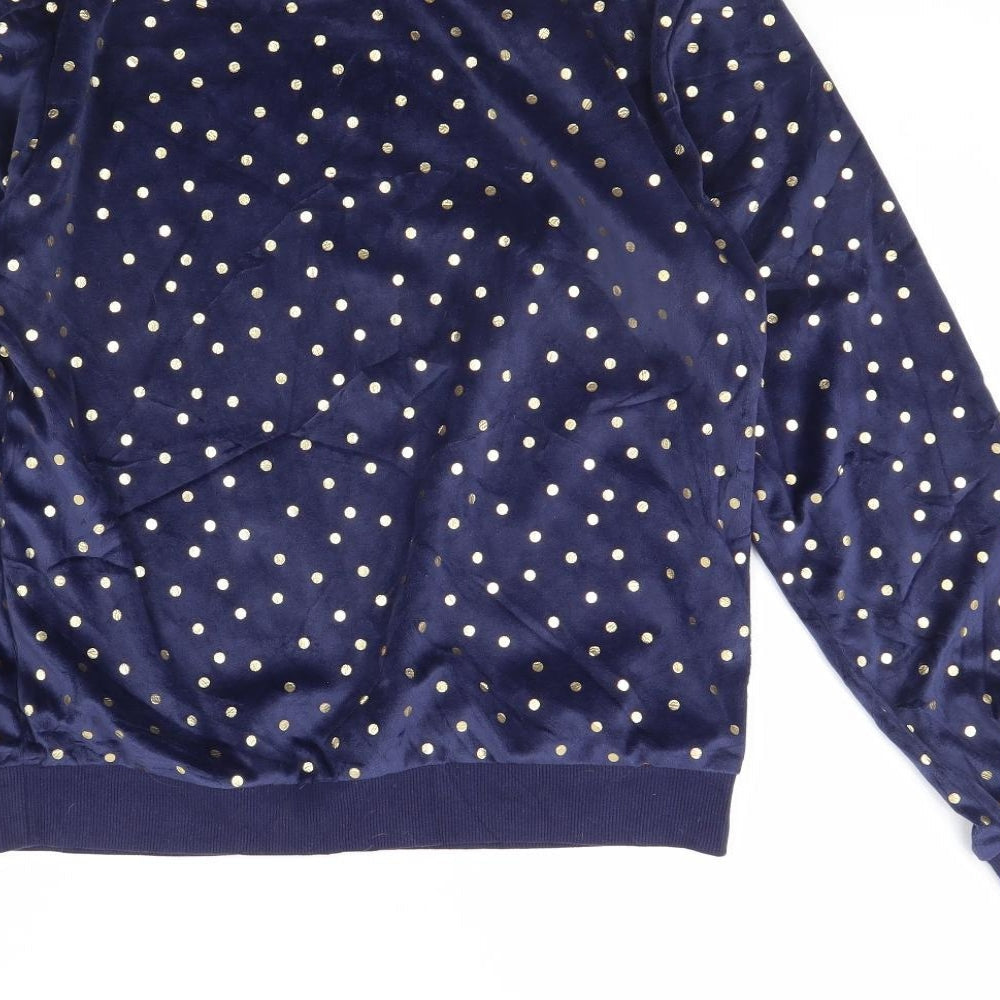 George Womens Blue Polka Dot Cami Pyjama Top Size 8 - Let it snow