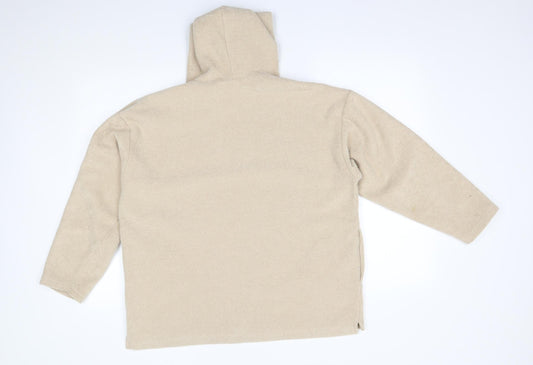 George Womens Beige Pullover Hoodie Size 12