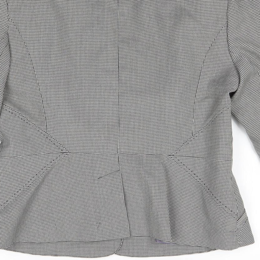 Atmosphere Womens Grey Check Jacket Blazer Size 12